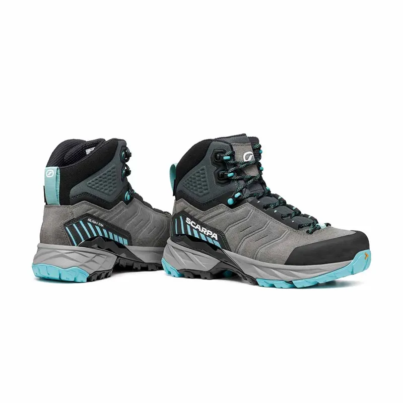 Scarpa Women's Rush TRK GTX Mid Grey-Aqua-1
